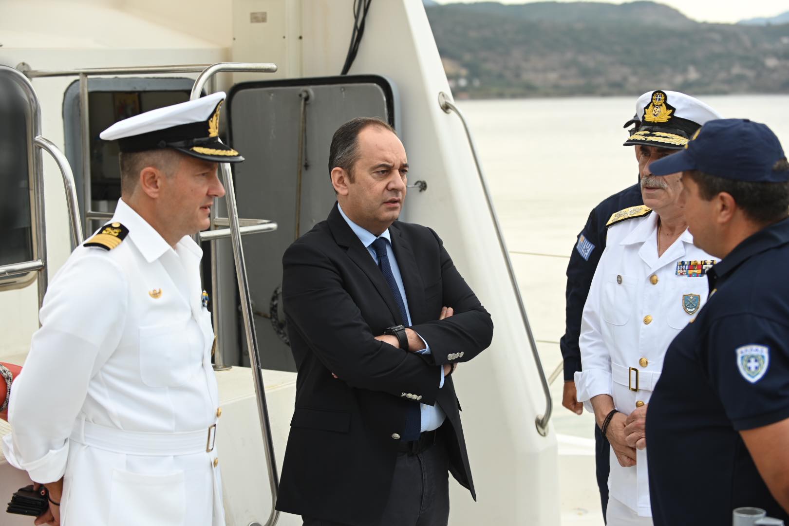 Στο Μόλυβο ο Υπουργός Ναυτιλίας : «Προτεραιότητά μας η προστασία των συνόρων και της ανθρώπινης ζωής»