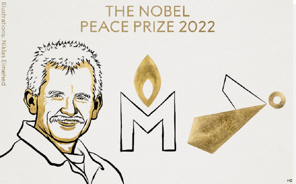 Νόμπελ Ειρήνης 2022: Στον Λευκορώσο δικηγόρο ανθρωπίνων δικαιωμάτων Άλες Μπιαλιάτσκι και δύο οργανισμούς το βραβείο