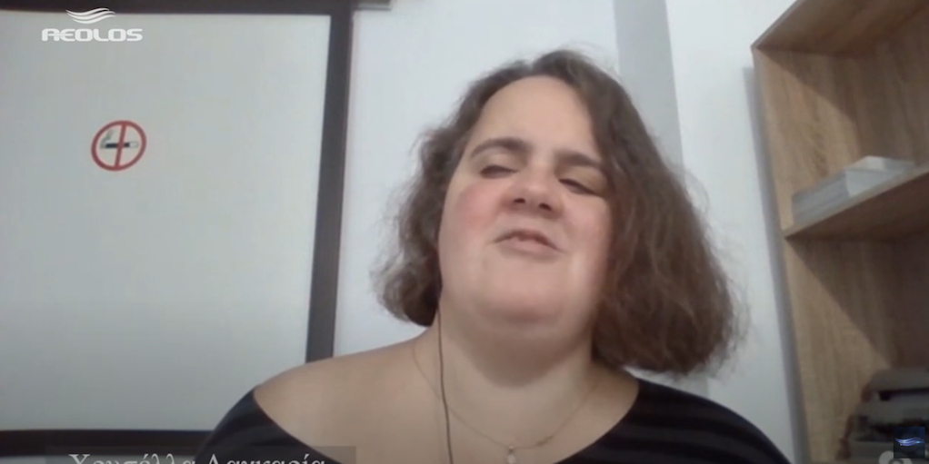 Η Χρυσέλλα Λαγαρία στην εκπομπή Skyper για την Ημέρα Ατόμων με Αναπηρία