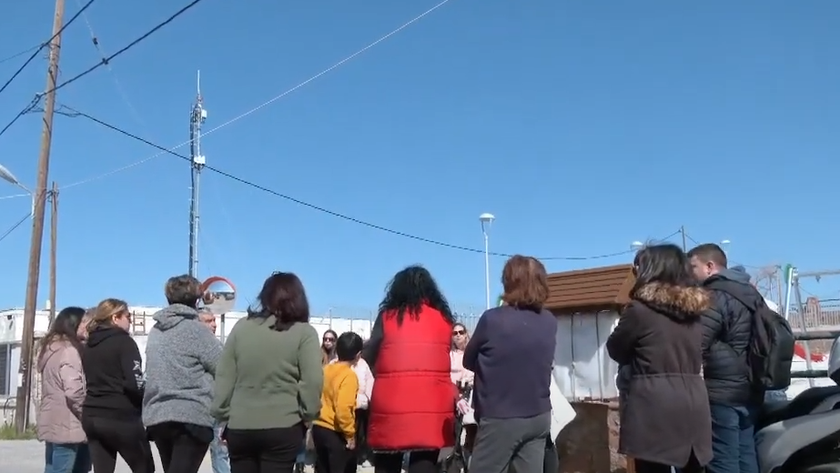Διαμαρτυρία κατοίκων της Παναγιούδας για κεραία κινητής τηλεφωνίας