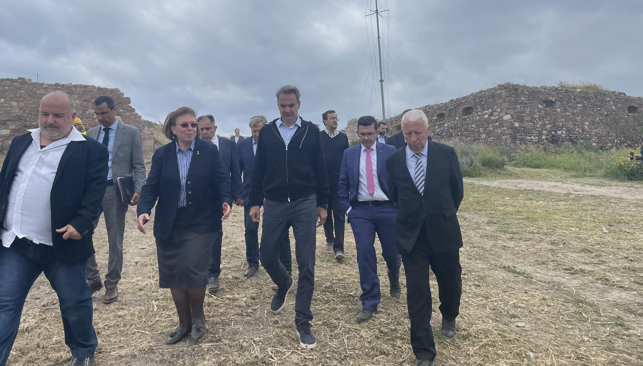 Το Κάστρο Μυτιλήνης επισκέφθηκε ο πρωθυπουργός Κυριάκος Μητσοτάκης