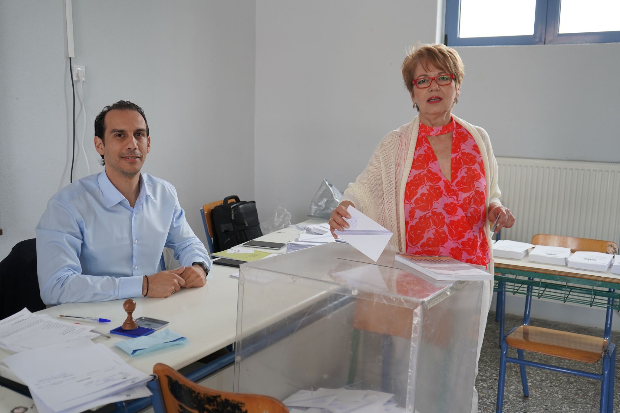 Ψήφισε η υποψήφια βουλευτής Λέσβου με το ΣΥΡΙΖΑ, Μαρία Νικολάρα
