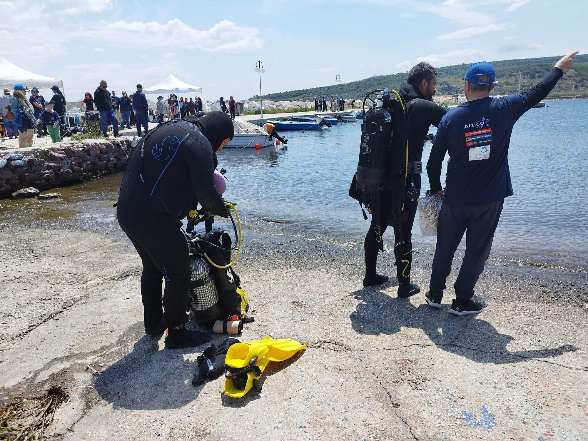 Δράση υποθαλάσσιου καθαρισμού στο λιμάνι της Παναγιούδας από την Attica Group