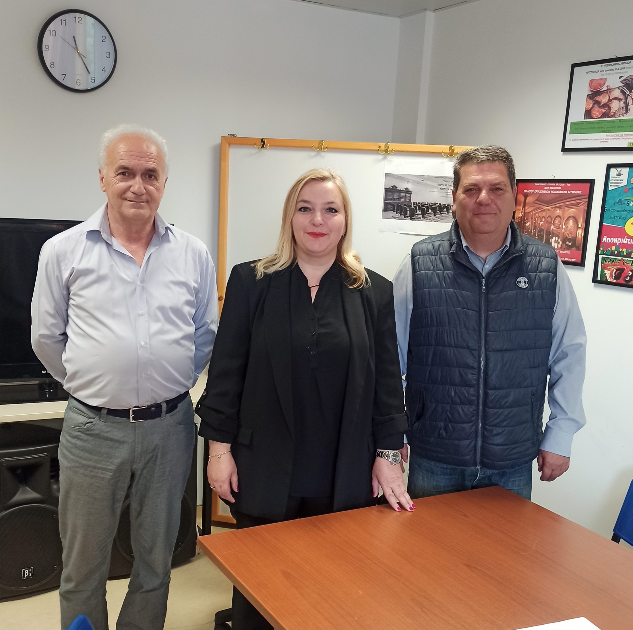 Με το Προεδρείο εργαζομένων στο «Βοστάνειο» συναντήθηκε η υποψήφια βουλευτής Βάσω Χοχλάκα