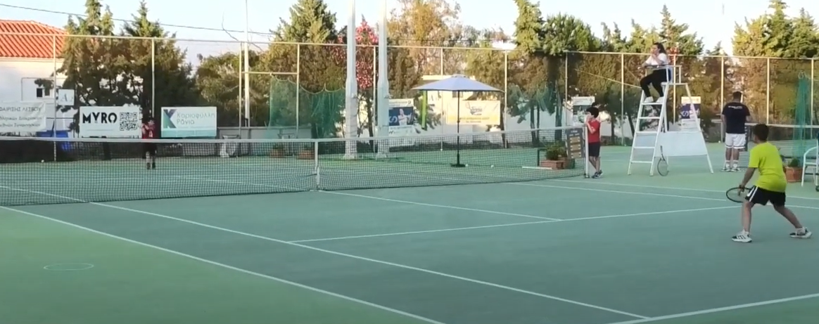 Τένις: Αγώνες επίδειξης από τους μικρούς αθλητές του ΟΑ Λέσβου