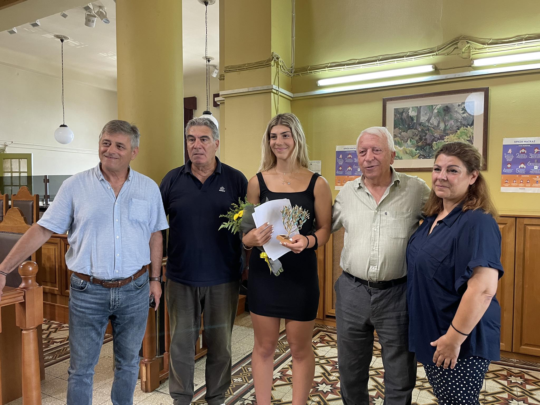 Η Περιφέρεια βράβευσε την Μυτιληνιά πρωταθλήτρια βόλεϊ Ευρυδίκη Ελευθεριάδου