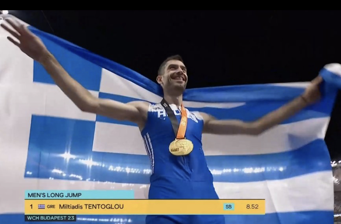 Παγκόσμιος πρωταθλητής με άλμα στα 8,52 μ. ο Μίλτος Τεντόγλου