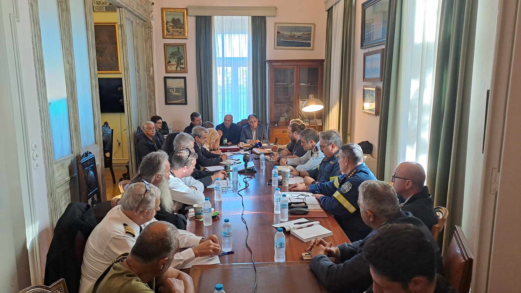 Σύσκεψη του συντονιστικού Οργάνου Πολιτικής Προστασίας του Δήμου Μυτιλήνης