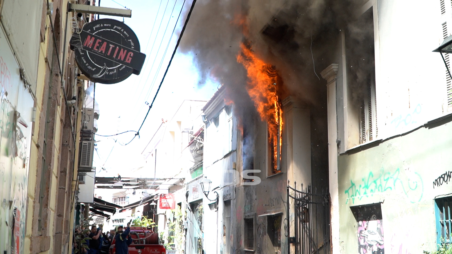 Φωτιά σε εγκαταλελειμμένο σπίτι στην Κομνηνάκη